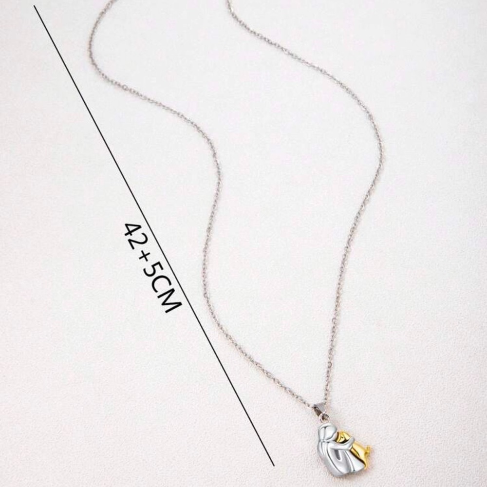 Girl Puppy Love Charm Necklace Golden Chain Dog Pet Pendant - Picture 3 of 6